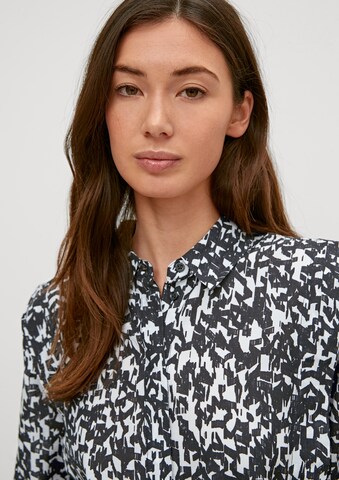 comma casual identity Bluse in Schwarz: Vorderseite