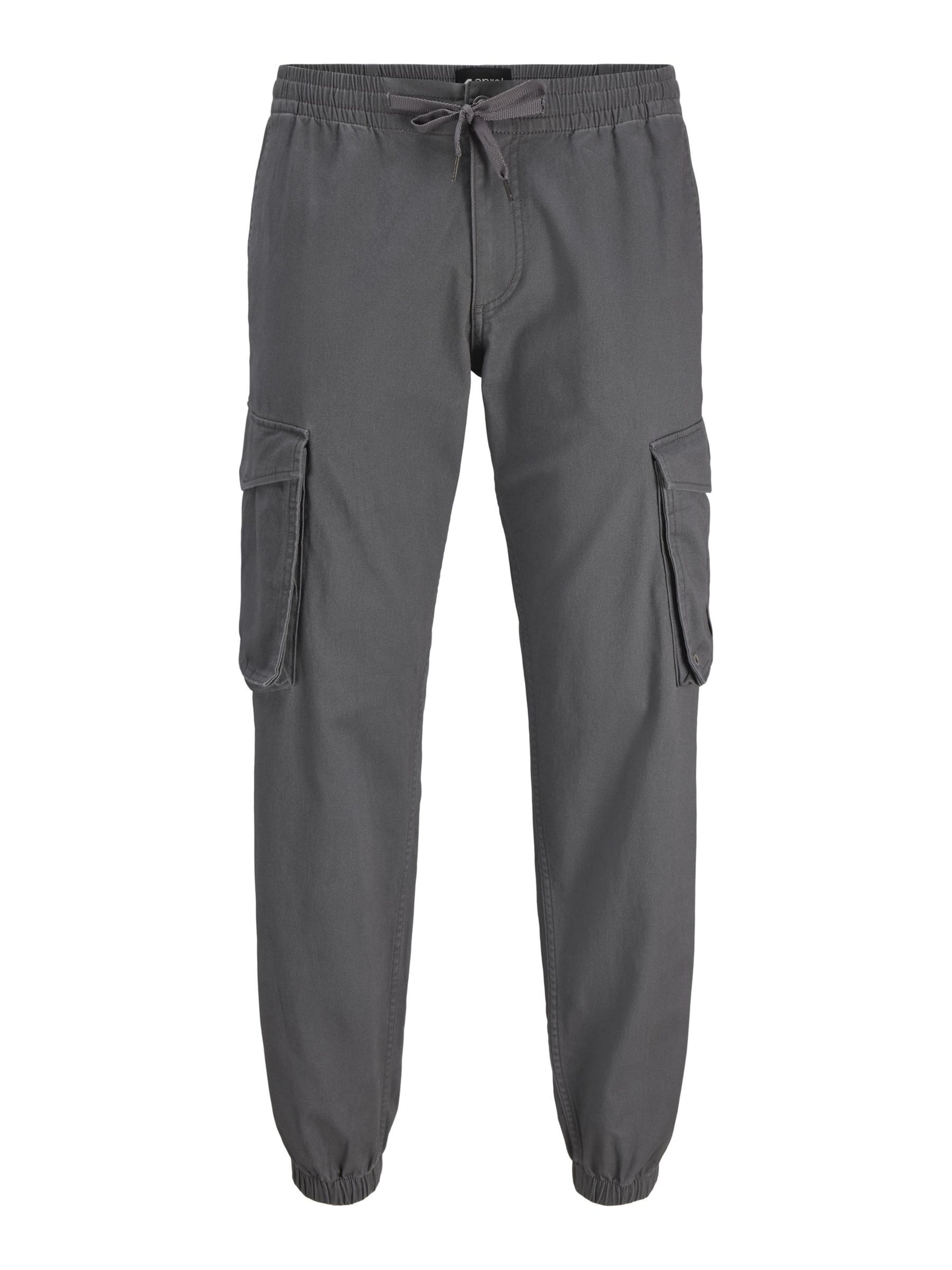 aprel - Tapered Pantalón cargo en gris: frente