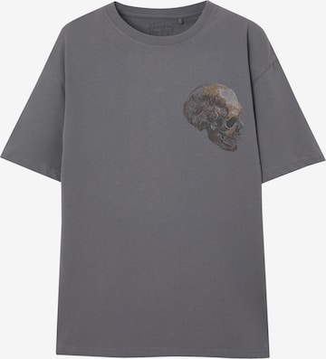 Pull&Bear T-Shirt in Grau: predná strana