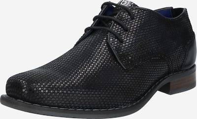 bugatti Chaussure à lacets 'Benigno' en noir, Vue avec produit