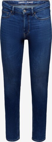 ESPRIT Slimfit Jeans in Blauw: voorkant