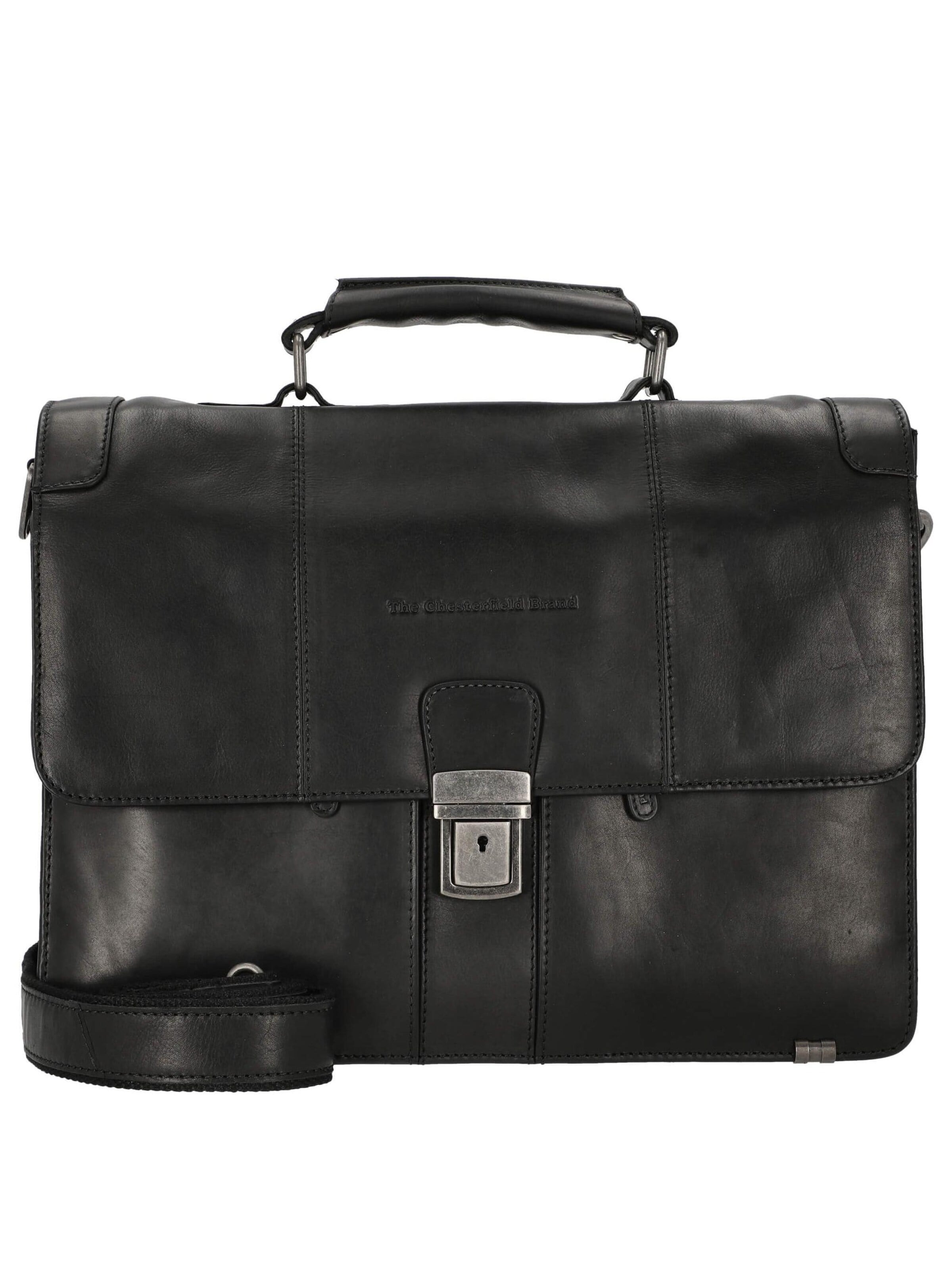 The Chesterfield Brand Briefcase 'Stuttgart' in Black: front