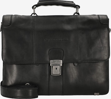 The Chesterfield Brand Aktenkoffer 'Stuttgart' in Schwarz: Vorderseite
