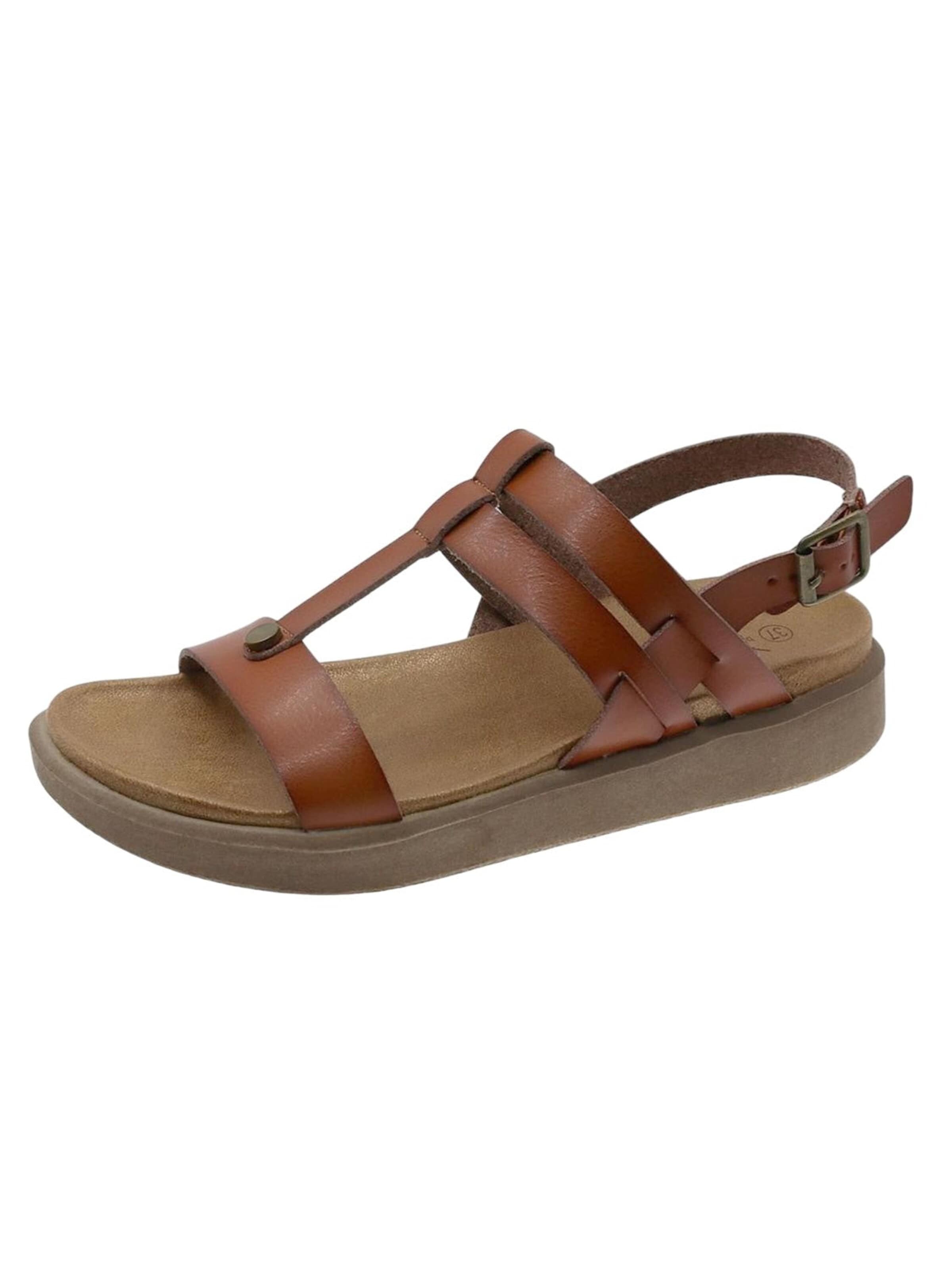 Beppi Sandals 'Casual Sandal' in Brown: front