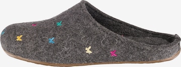 HAFLINGER Slippers 'Farfalline' in Grey