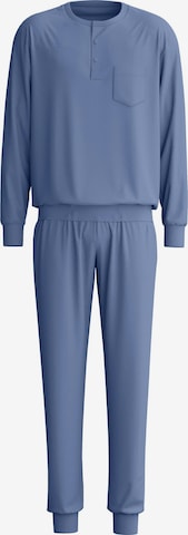 CALIDA Pyjama lang 'Relax Choice' in Blauw: voorkant