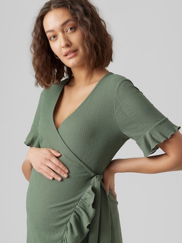 Vero Moda Maternity Šaty 'Gelina' - Zelená