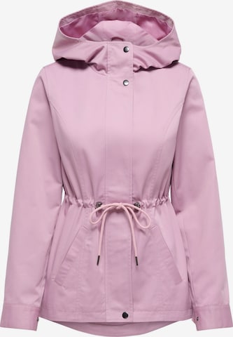 JDY Between-Seasons Parka 'JDYRiver' in Pink: front