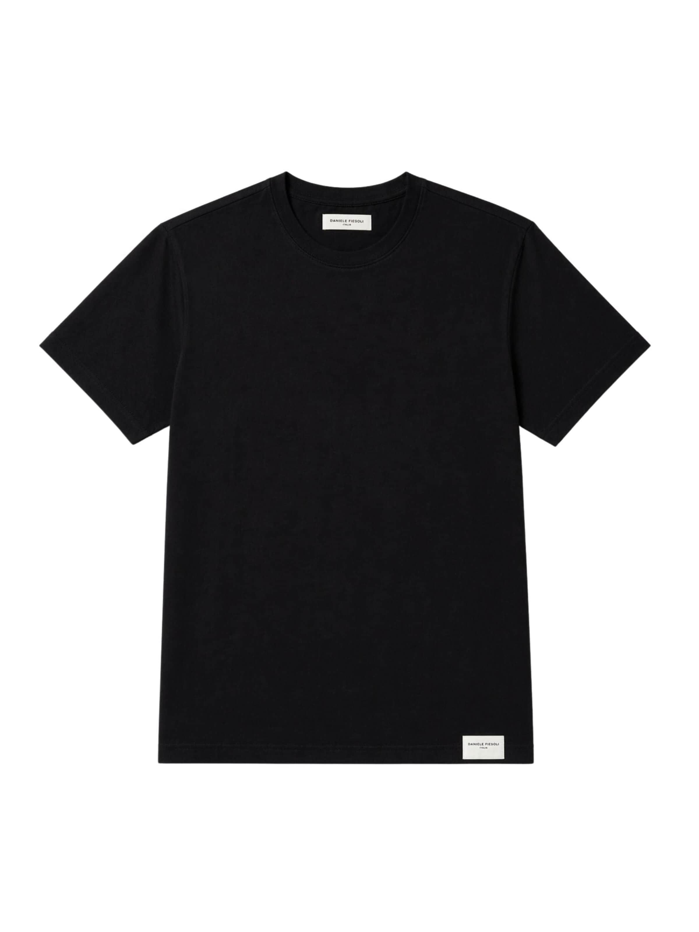 Daniele Fiesoli Shirt 'Crew Neck T-shirt' in Zwart: voorkant