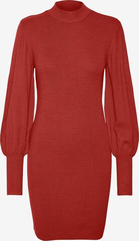 VERO MODA Gebreide jurk 'Holly' in Rood: voorkant