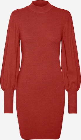 VERO MODA Gebreide jurk 'Holly' in Rood: voorkant