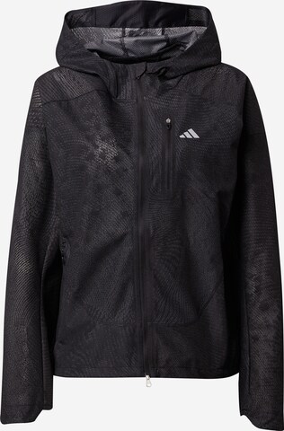 ADIDAS PERFORMANCE Sportjacke 'Adizero ' in Schwarz: predná strana