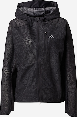 ADIDAS PERFORMANCE Athletic Jacket 'Adizero ' in Black: front