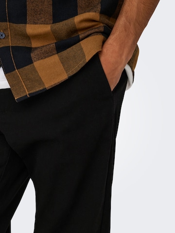Only & Sons Regular Chinobyxa 'ONSNicky' i svart