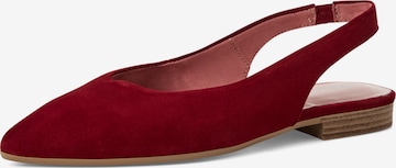Ballerines Tamaris en rouge : devant