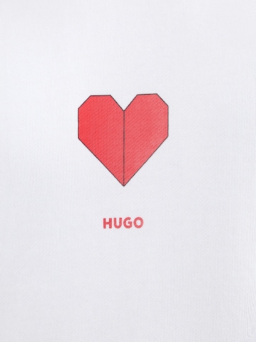 Sweat-shirt 'Dalentinos' HUGO en blanc