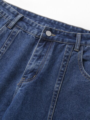 YOUTHUP Loosefit Cargojeans 'Weitbein'‌‌‌‌‌‌‌ in Blau