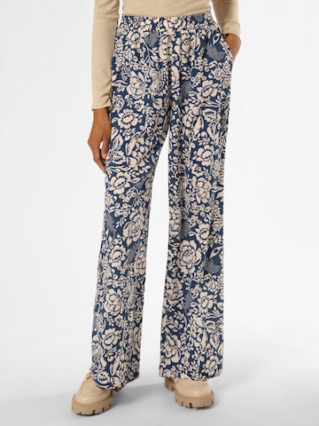 Ipuri Loose fit Pleat-Front Pants in Blue: front