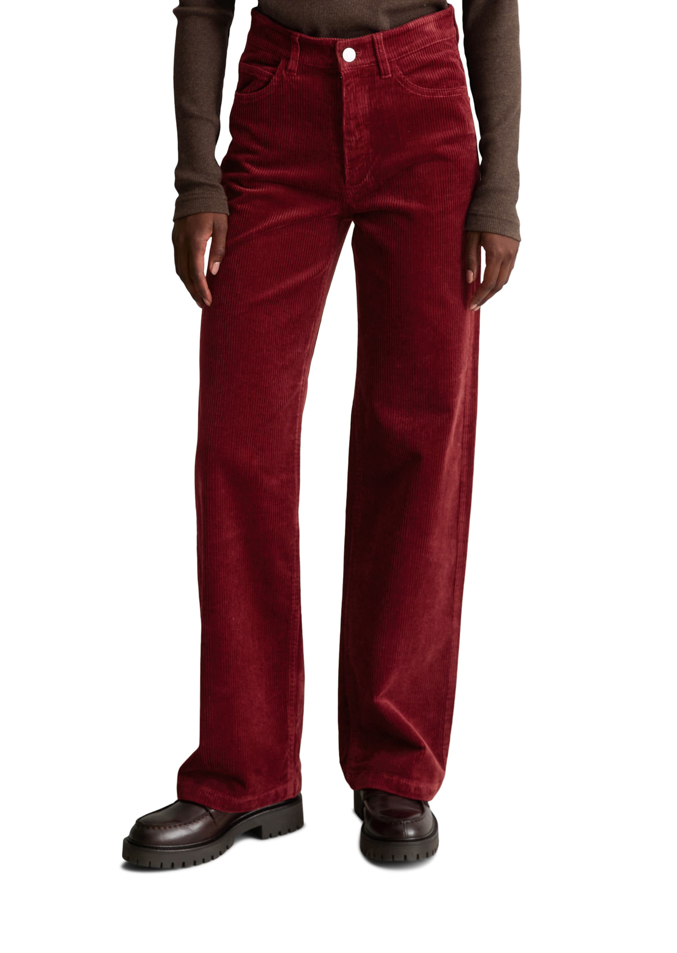 Marc O'Polo DENIM Широкий Штаны в Красный: спереди