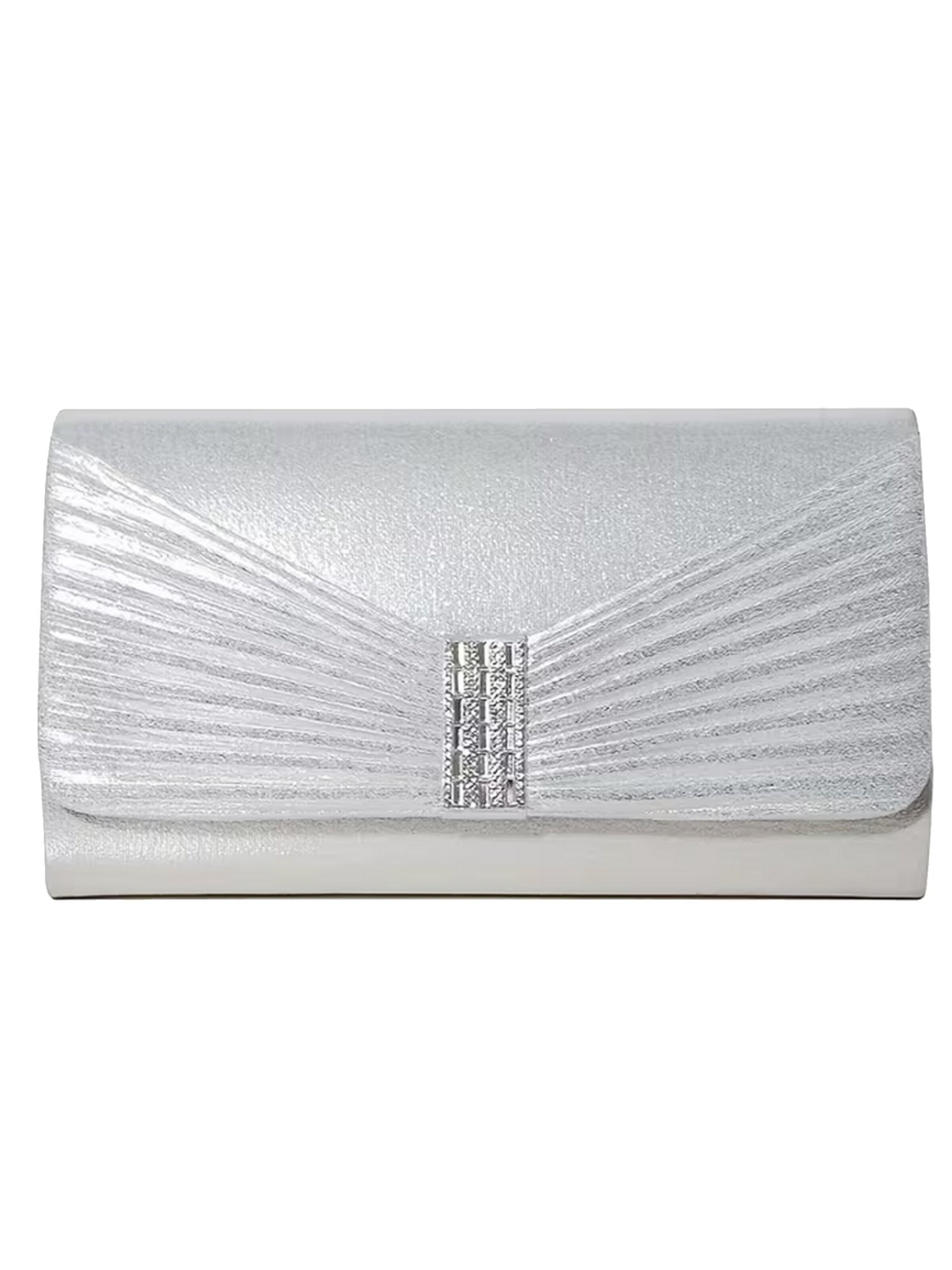 Tomshop24-7 Clutch 'Freya' in Silver: front