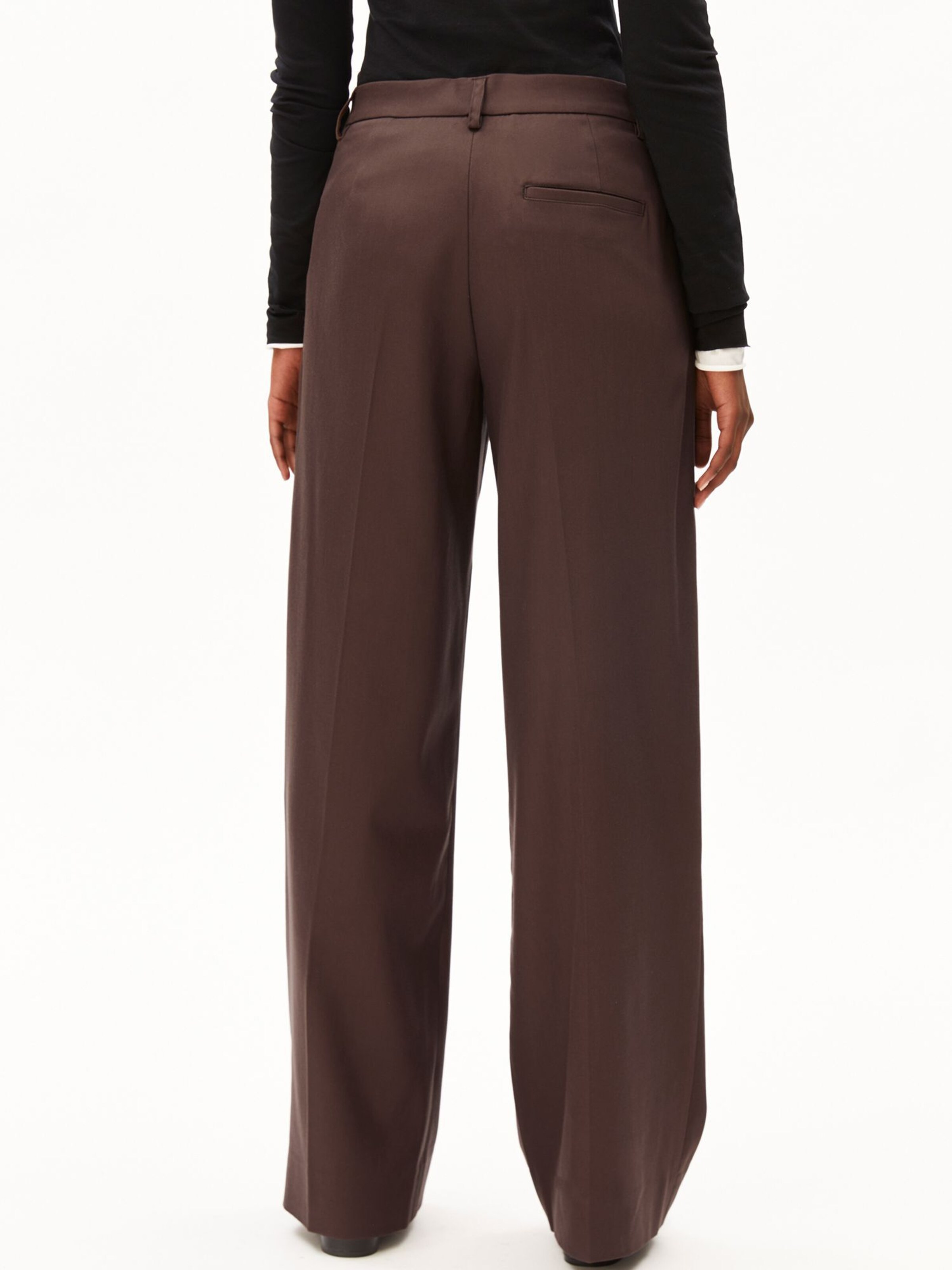 ARMEDANGELS Regular Trousers in Brown