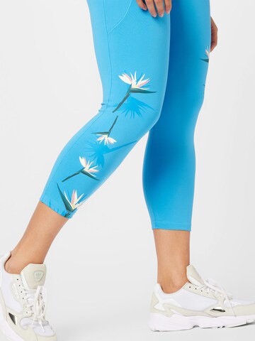 ADIDAS SPORTSWEAR Skinny Sporthose 'Thebe Magugu Studio ' in Blau