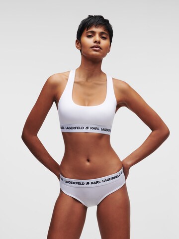 Bustier Soutien-gorge Karl Lagerfeld en blanc : devant