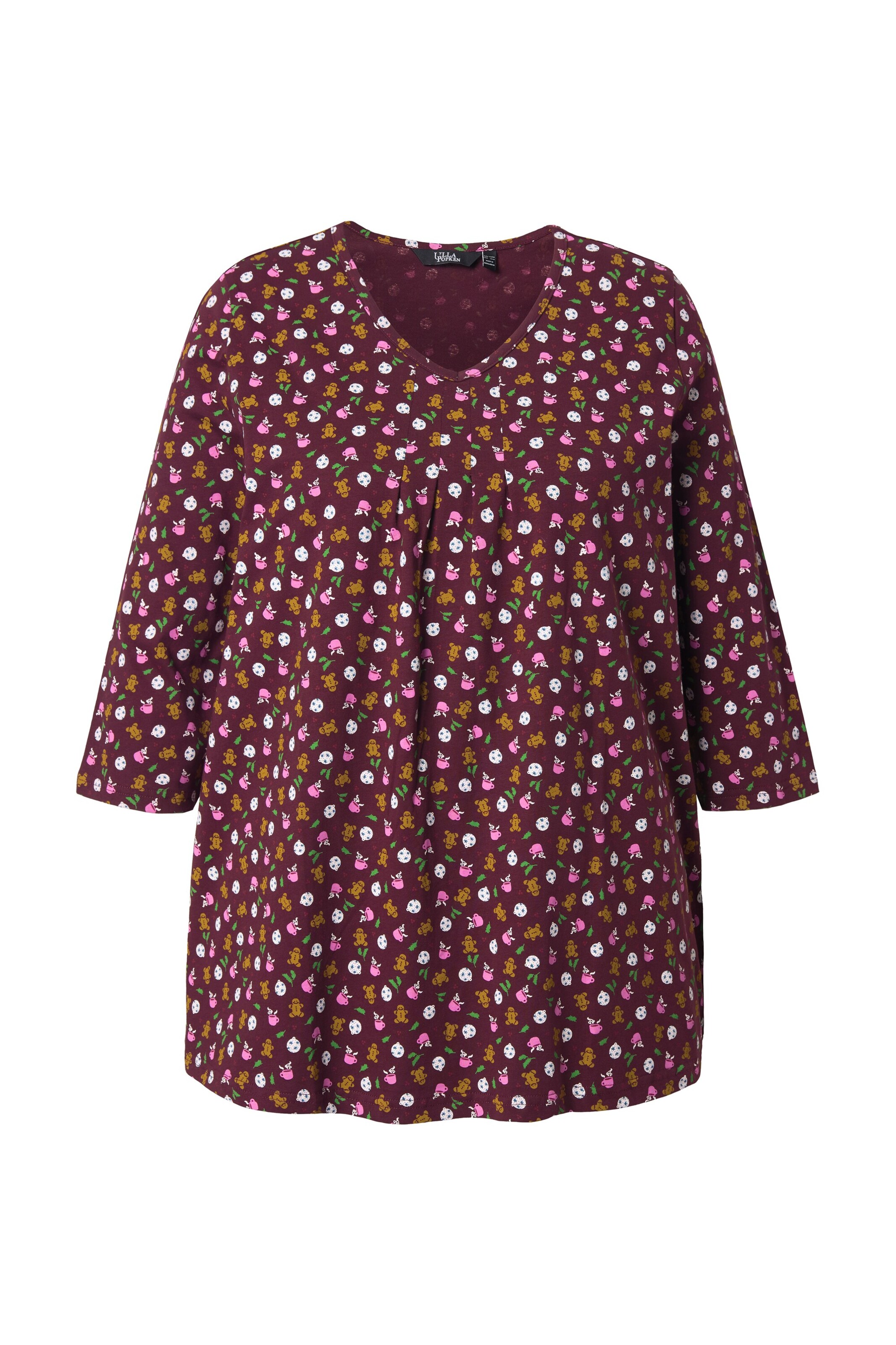 Ulla Popken Shirt in Rood: voorkant