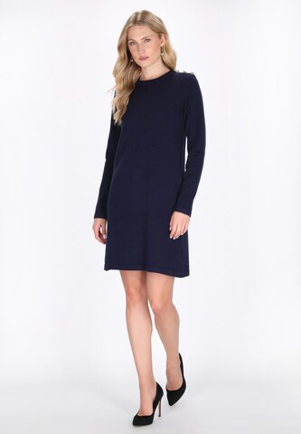 Robes en maille 'Classic' DreiMaster Klassik en bleu