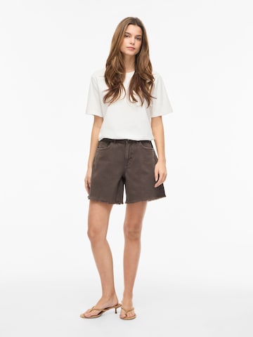 VILA Wide leg Jeans 'VIJaf' in Bruin