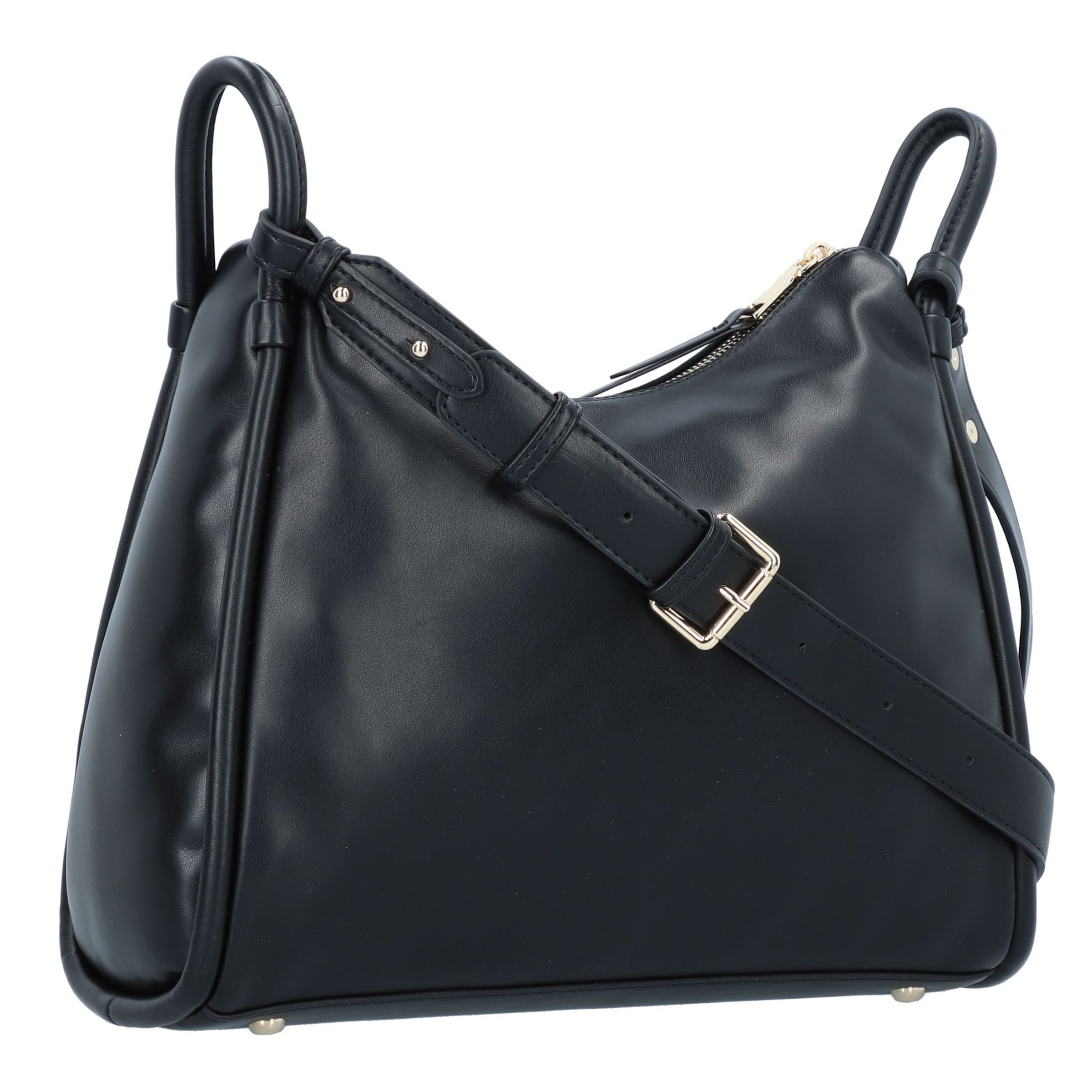 Seidenfelt Schoudertas 'Kaavi' in Zwart