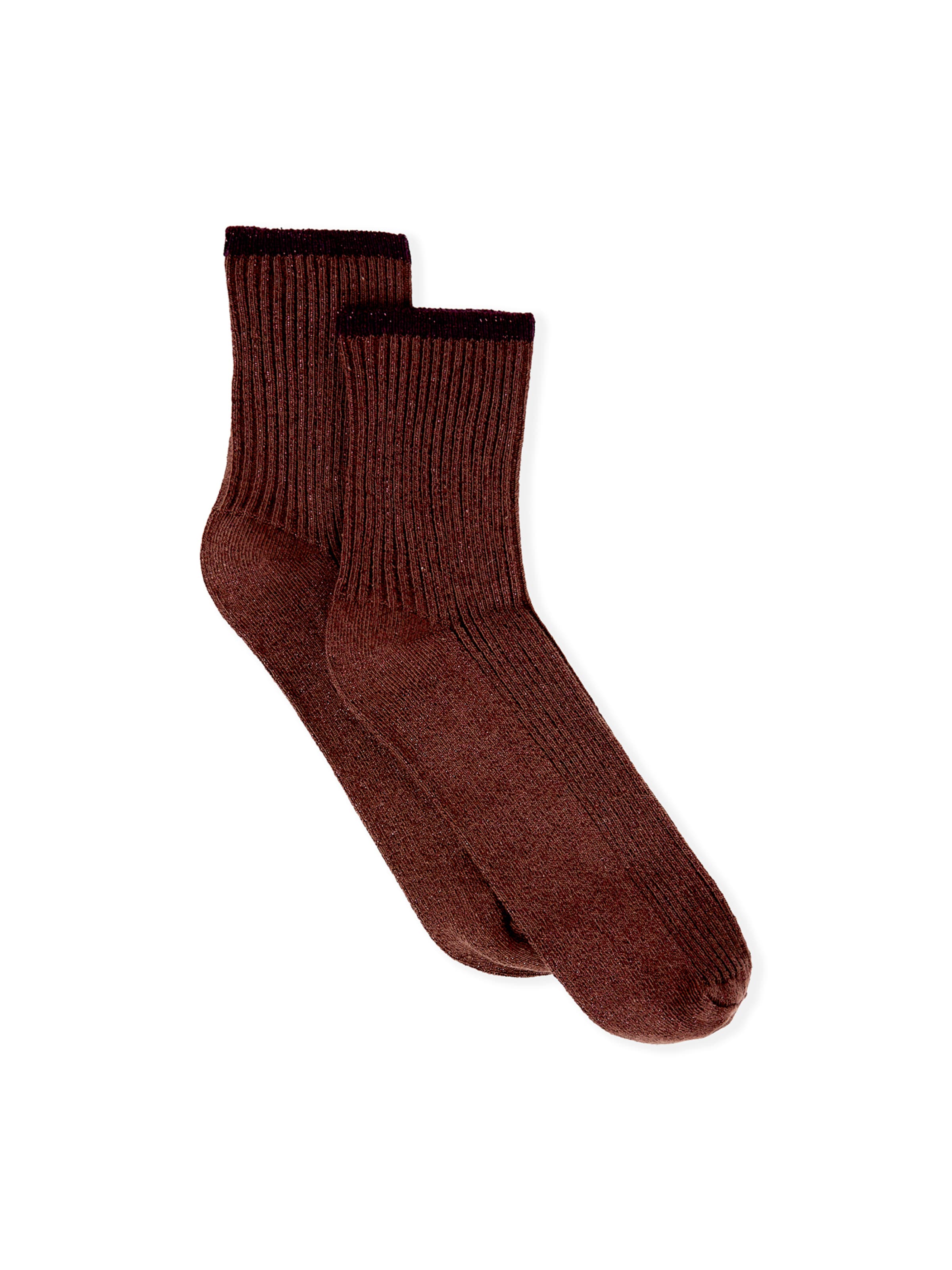 ETAM Socken 'Mindy' in Braun: Vorderseite