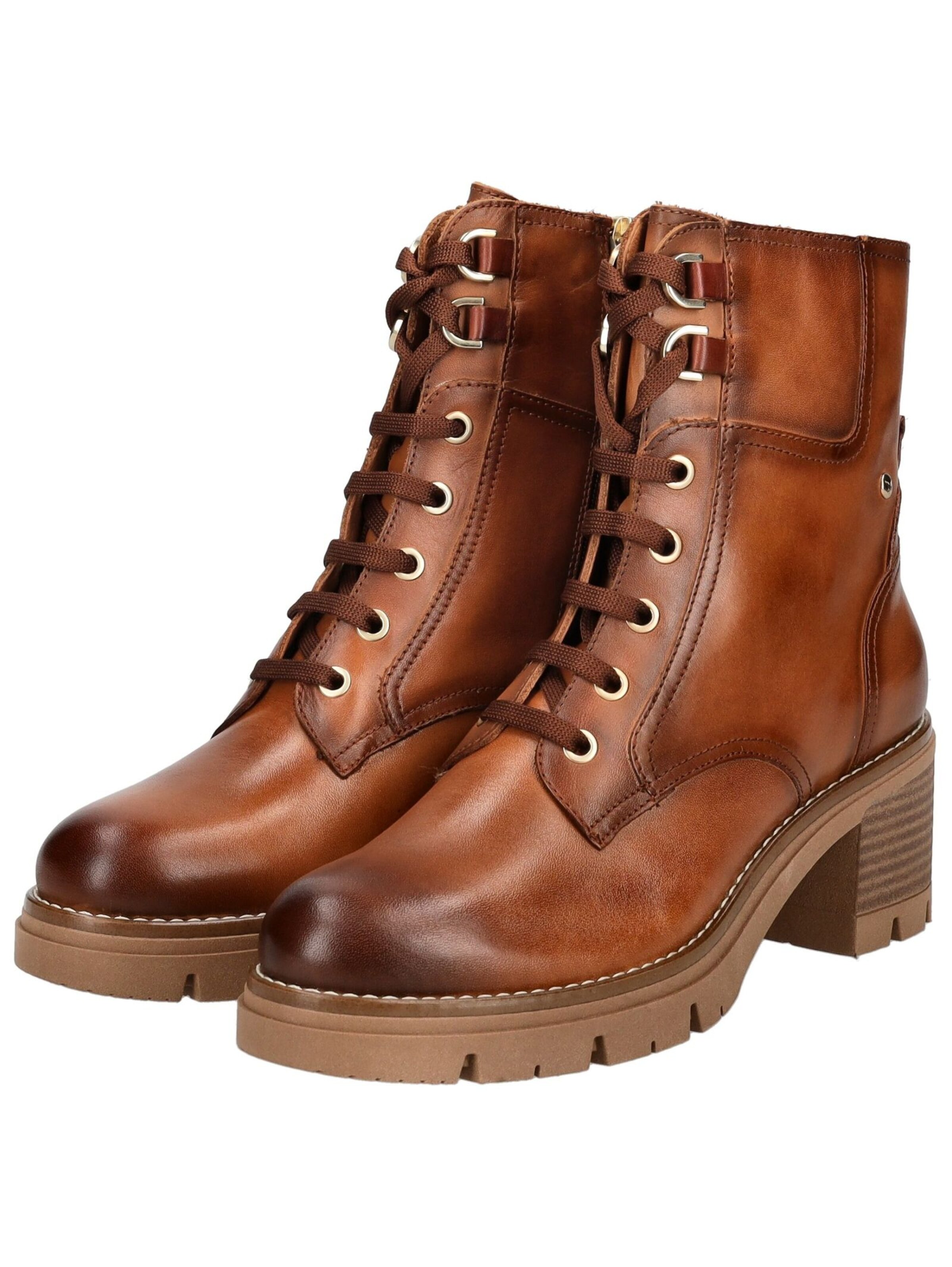 PIKOLINOS Lace-Up Ankle Boots in Brown