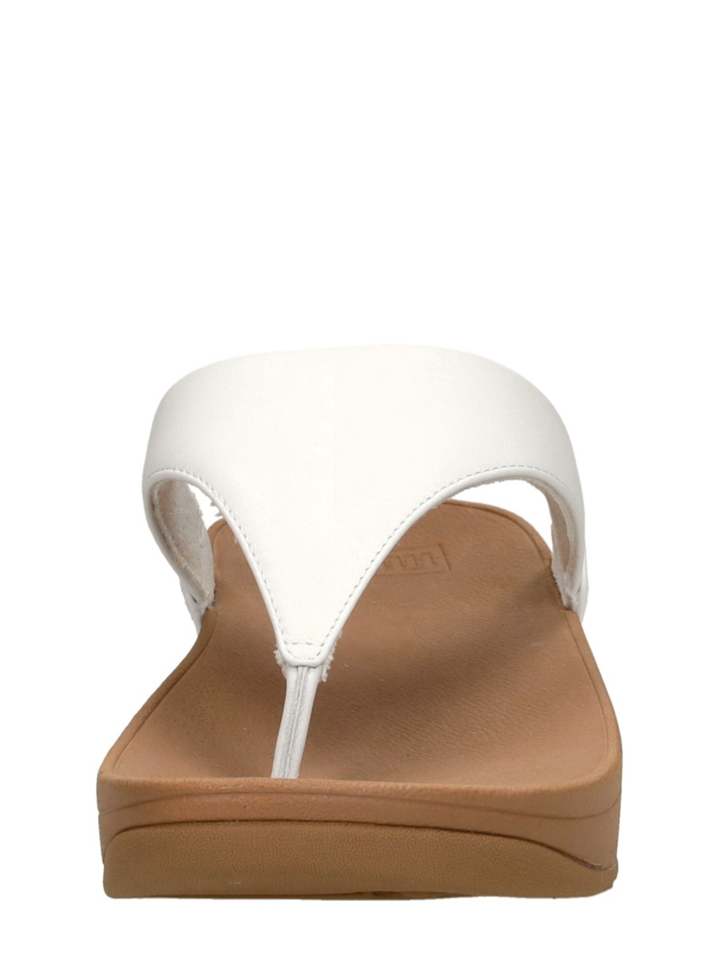 Séparateur d'orteils 'Lulu Leather Toepost' FitFlop en blanc