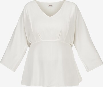 Camicia da donna di Karko in bianco: frontale