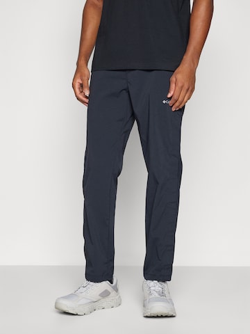 COLUMBIA Regular Urheiluhousut 'Wanoga' värissä musta: etupuoli