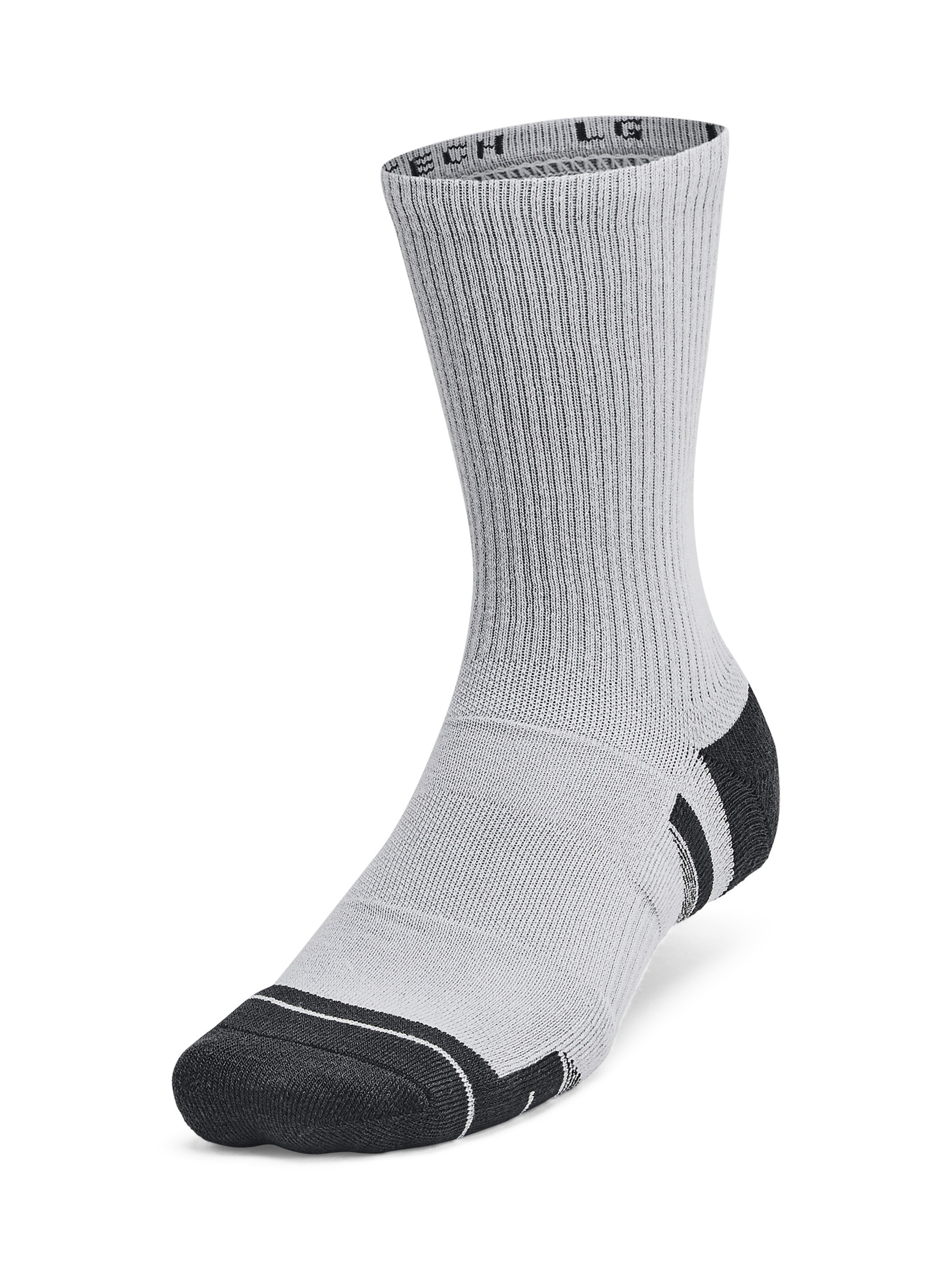 UNDER ARMOUR Athletic Socks in Grey: front