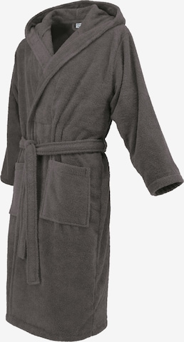 celodoro Long Bathrobe 'Home & Spa Collection' in Grey: front