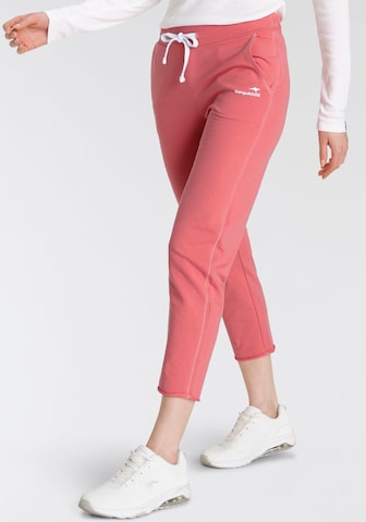 KangaROOS Tapered Pants in Pink: front