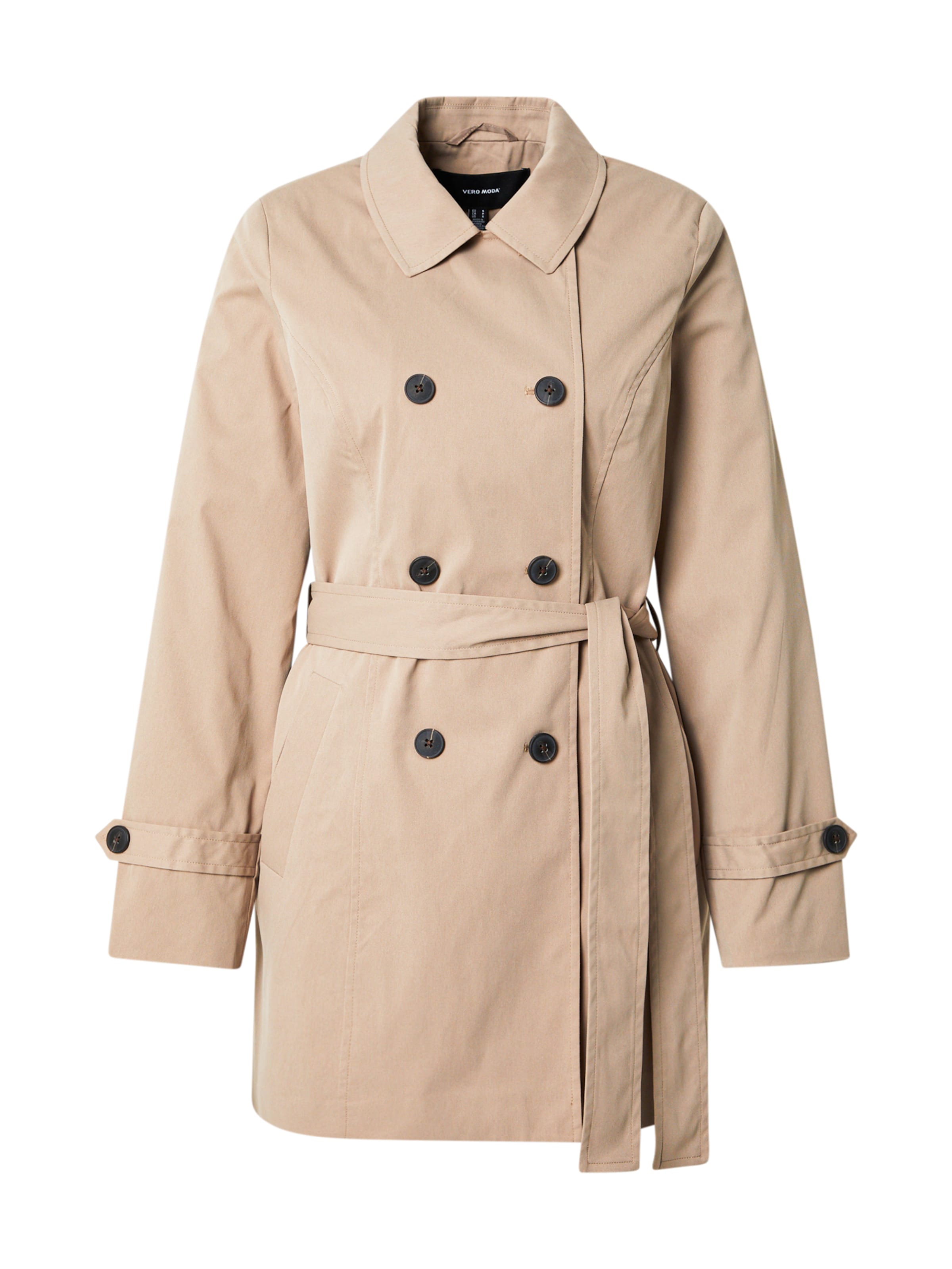 VERO MODA Between-Seasons Coat 'VMCHELSEA OLIVIA' in Beige: front