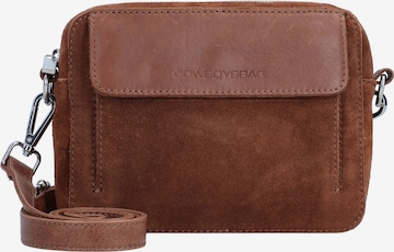 Sac à bandoulière 'Carlyle' Cowboysbag en marron : devant