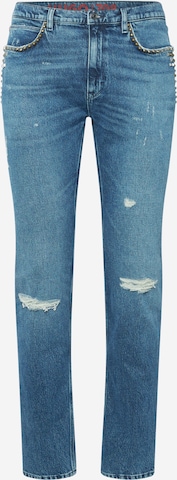 Regular Jeans '708' de la HUGO pe albastru: față