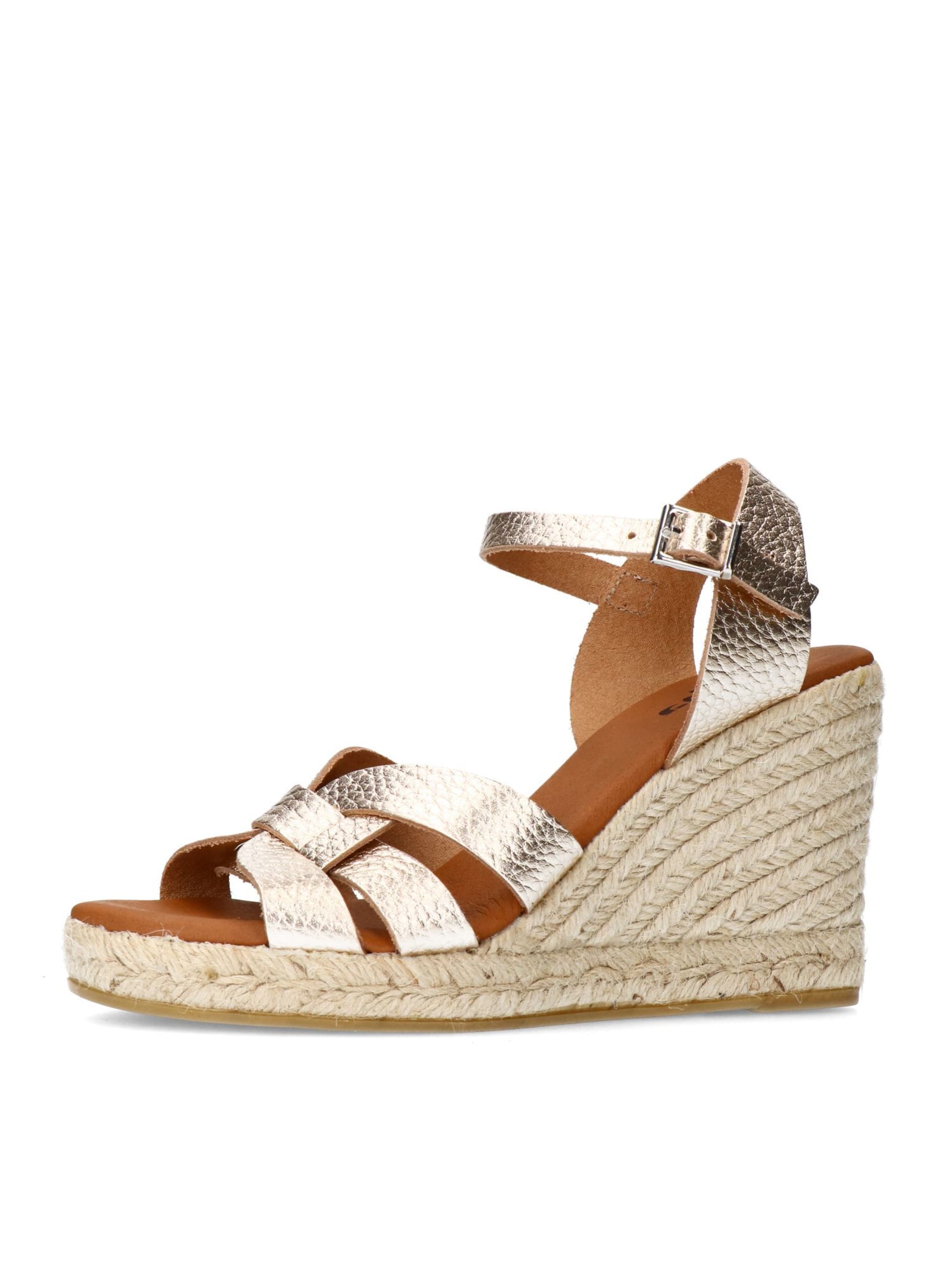 Sandales SACHA en or : devant