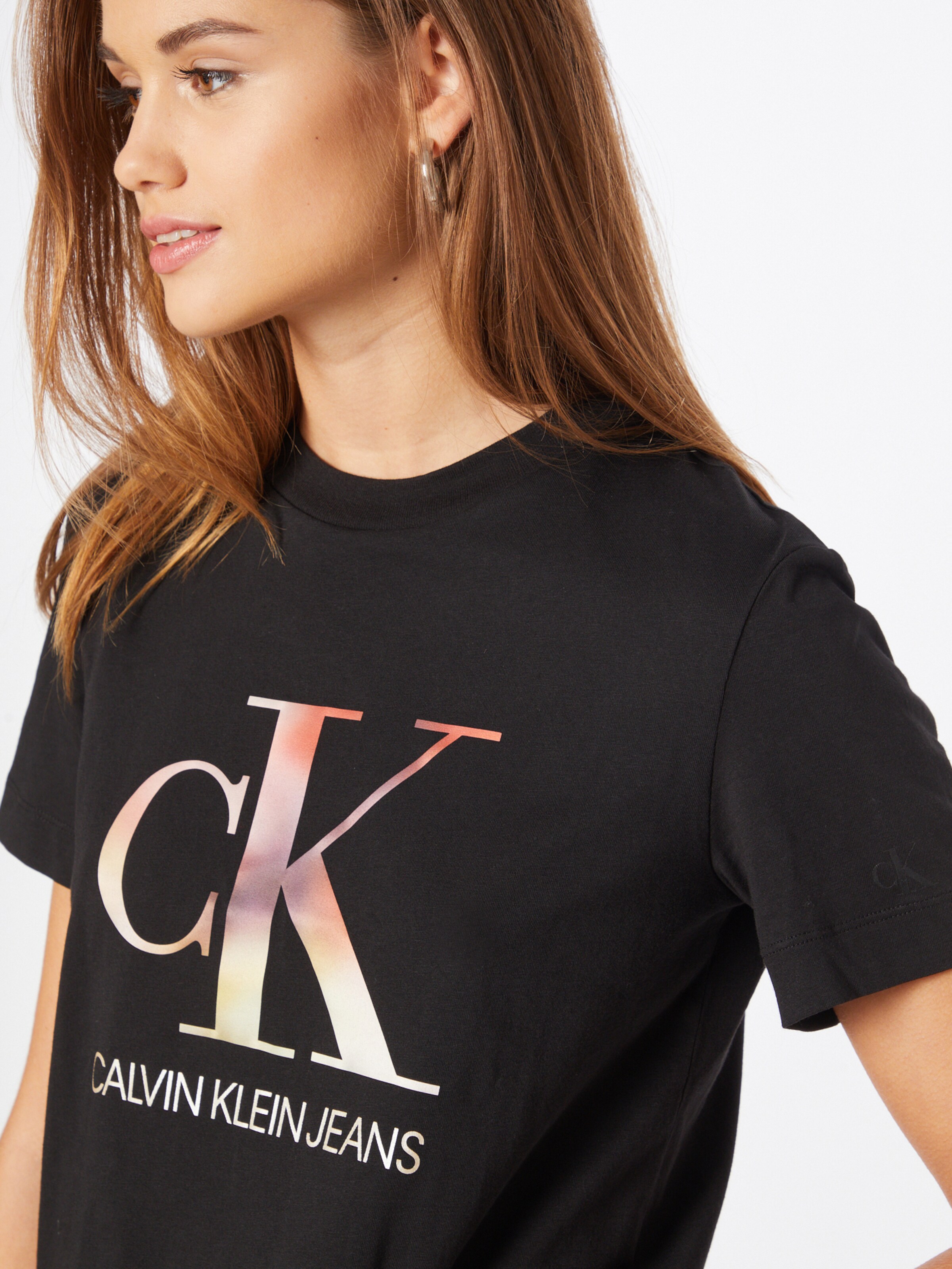 Calvin Klein Jeans T-Shirt in Schwarz 