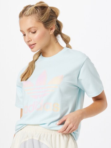 ADIDAS ORIGINALS T-Shirt 'Trefoil' in Blau: predná strana