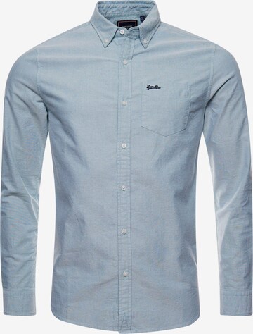 Superdry Regular Fit Hemd in Blau: predná strana