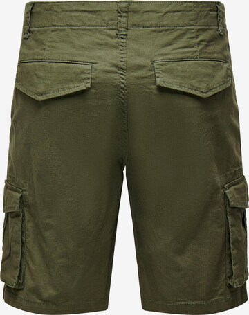 Only & Sons Regular Cargo Pants 'Mike' in Green