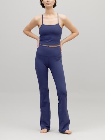 Hey Honey Flared Leggings 'Flared' in Blau: Vorderseite
