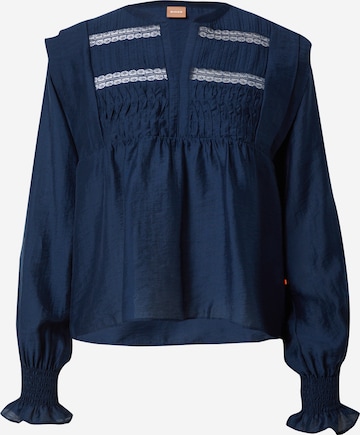 BOSS Orange Blouse 'Ibaca' in Blauw: voorkant