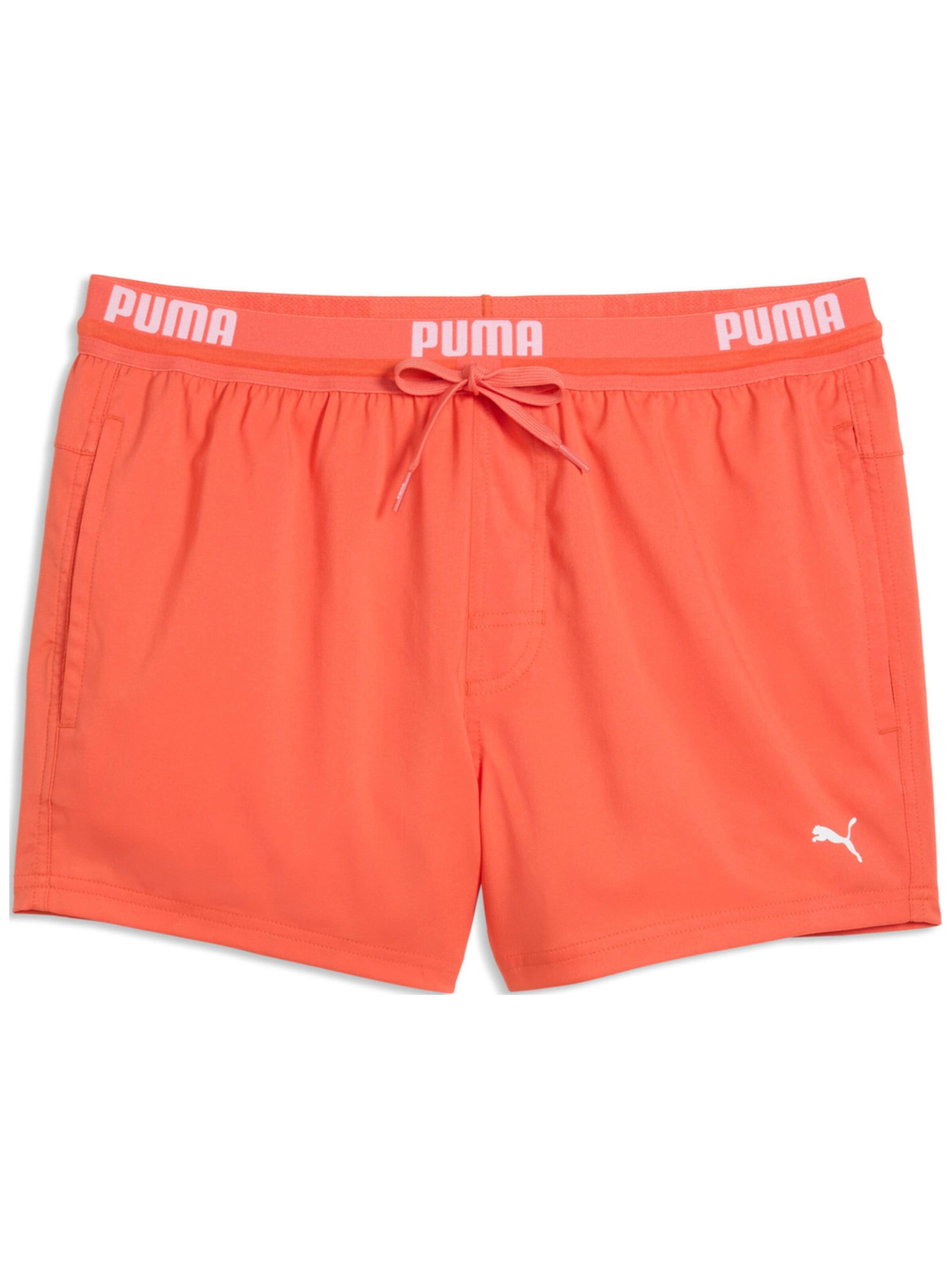 regular Pantaloni sportivi 'Puma Swim Men Logo Short Length Swim Short' di PUMA in arancione: frontale